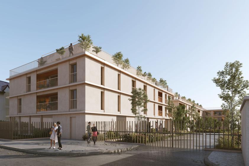 Nemours_vue depuis la rue d'Erceville