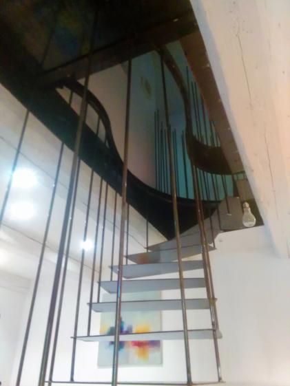 Vue de l'escalier sinusoïdal