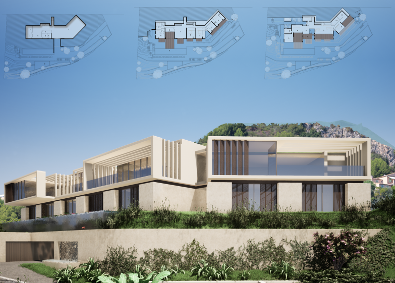 Villa RI - Vue Générale + Plans