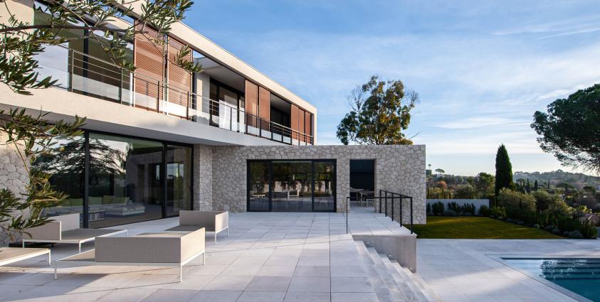 Cascio Architectes, villa contemporaine à Mougins, côtes d'azur