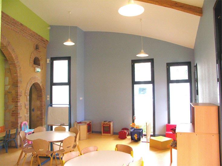 Façade intérieure enduit chaux à l'ancienne de l'entreprise Dainvaux Révov Anjou