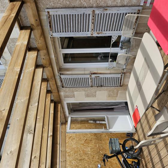 terrasse haute sous pergola