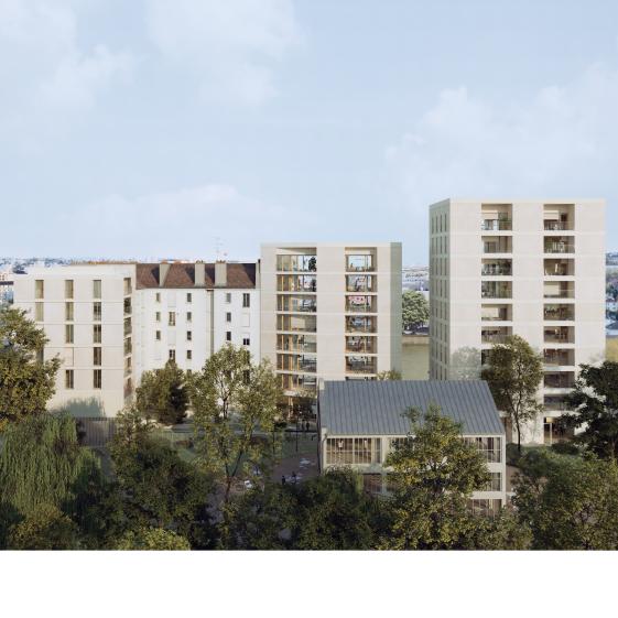 Vue depuis le parc - Perspective : Olivier Campagne