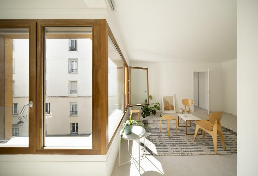 Photo d'un logement de type T2- Photo : Javier Callejas