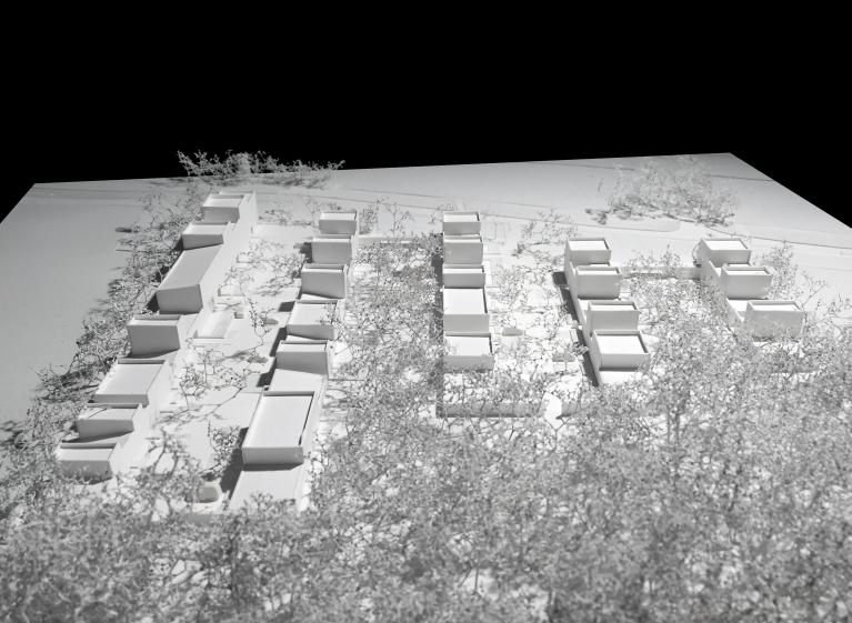 Maquette 1/500e_ Maquette : Architectures Raphaël Gabrion