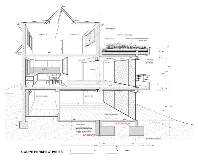 COUPE PERSPECTIVE HABITATION B03 SCEAUX