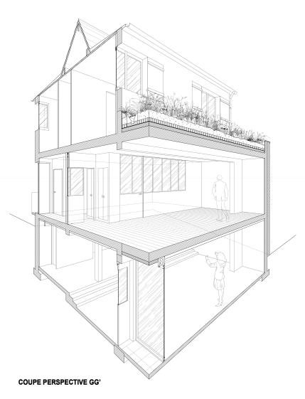 COUPE PERSPECTIVE HABITATION B03 SCEAUX