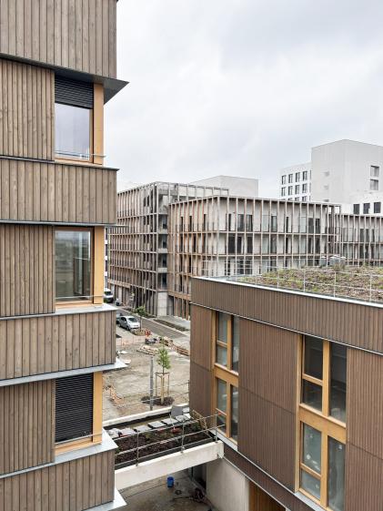 Détail de façade_ Photo Architectures Raphaël Gabrion
