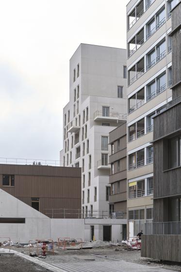 Photo depuis le coeur du nouveau quartier_ Photo Stéphane Chalmeau