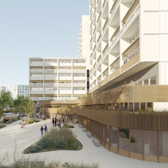 299 logts réhabilités + équipement + activité – Les Aubiers, Bordeaux (33)