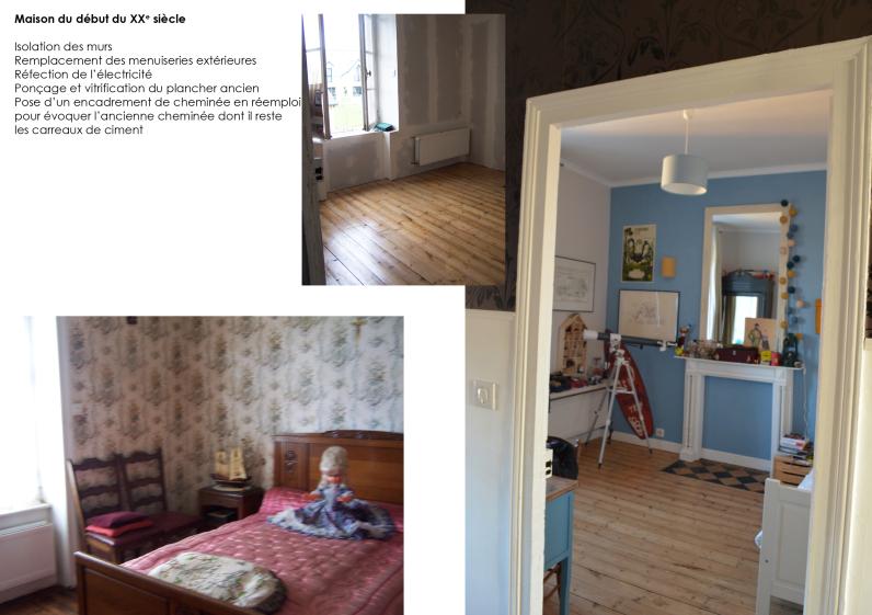 maison début du XXe siècle, chambre