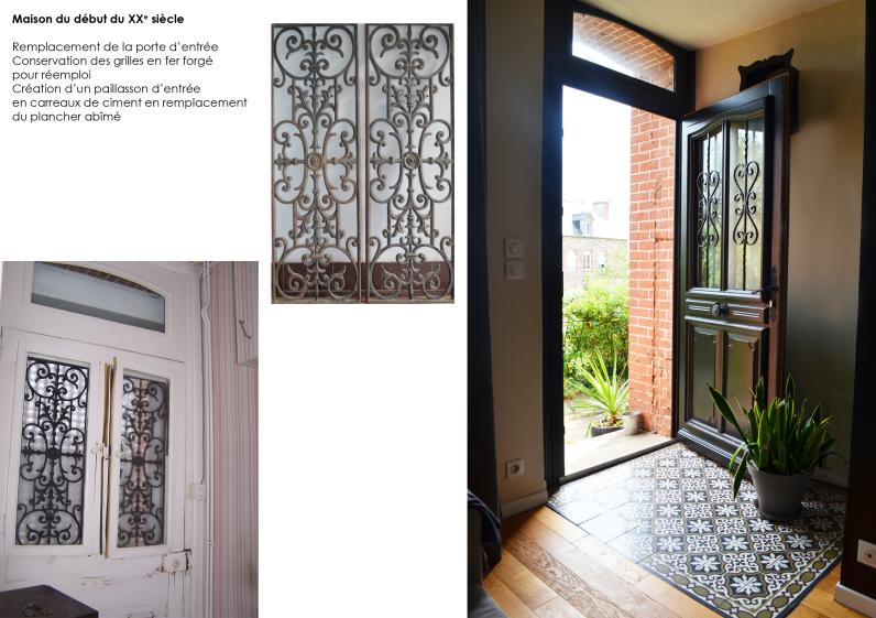 maison début du XXe siècle, entrée