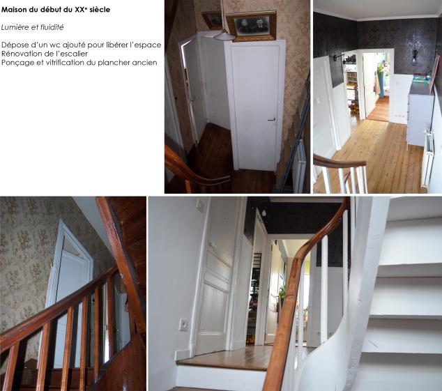 maison début du XXe siècle, palier