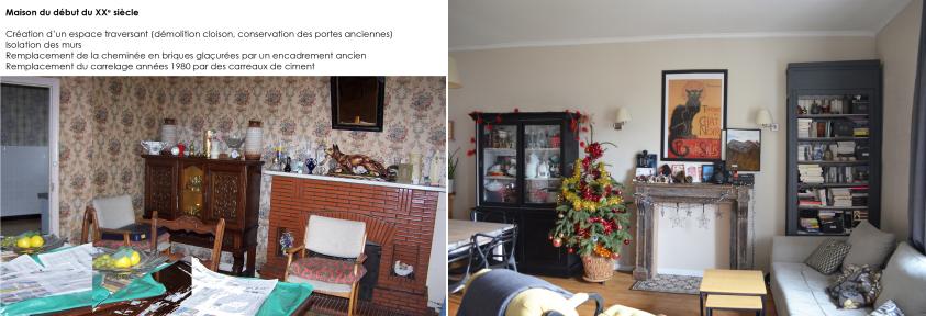 maison début du XXe siècle, salon