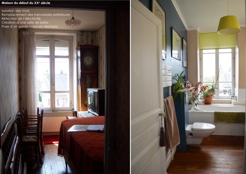 maison début du XXe siècle, salle de bains