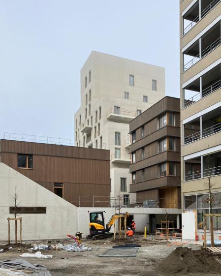 Photo depuis le coeur du nouveau quartier_ Photo Architectures Raphaël Gabrion