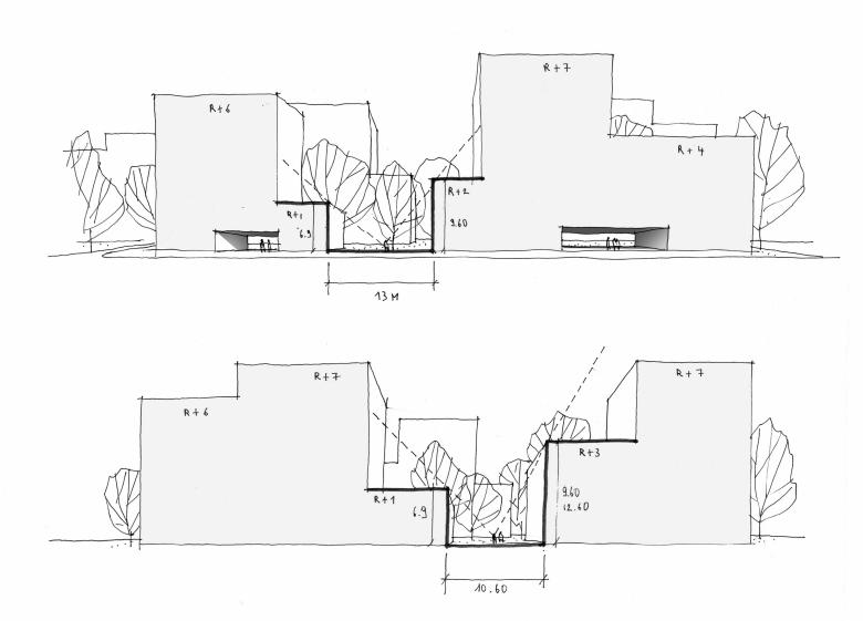 Croquis _ Architectures Raphaël Gabrion (A22) + LAN (A23)