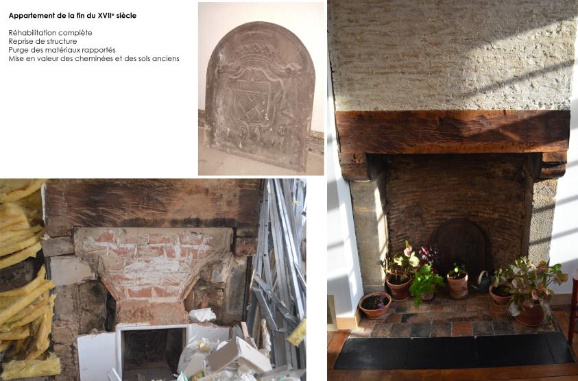 appartement fin XVIIe siècle, réhabilitation complète