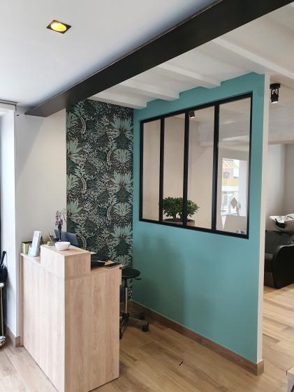 Transformation d'une maison en salon de coiffure