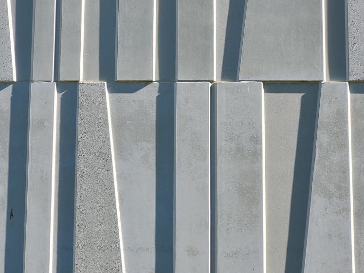 détail du béton matricé