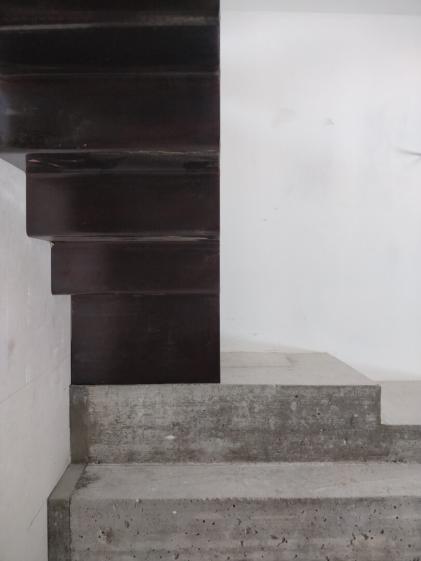 Aménagement d'une grange bourguignonne - Photo escalier 1