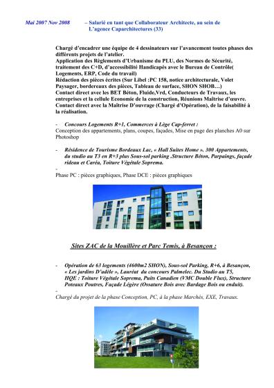 PROJETS SAL.
