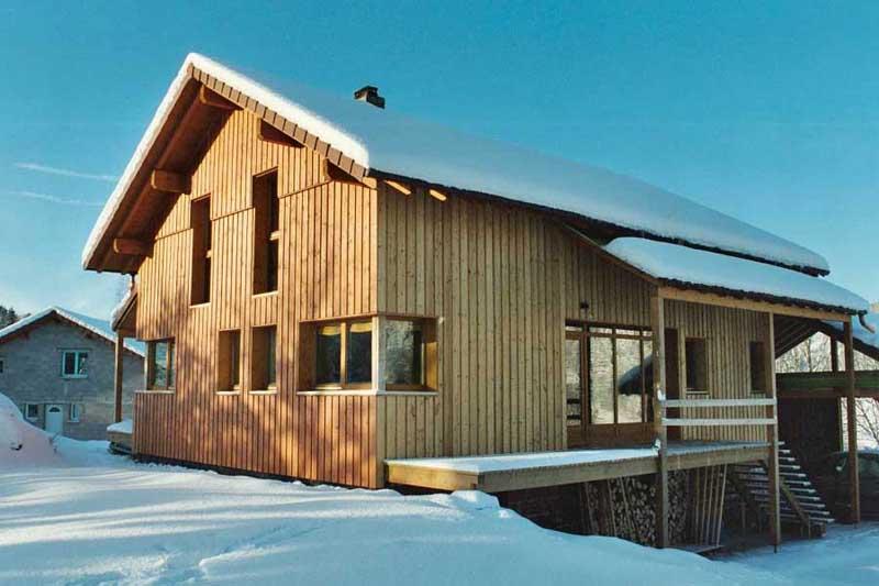 maison ossature bois construction neuve