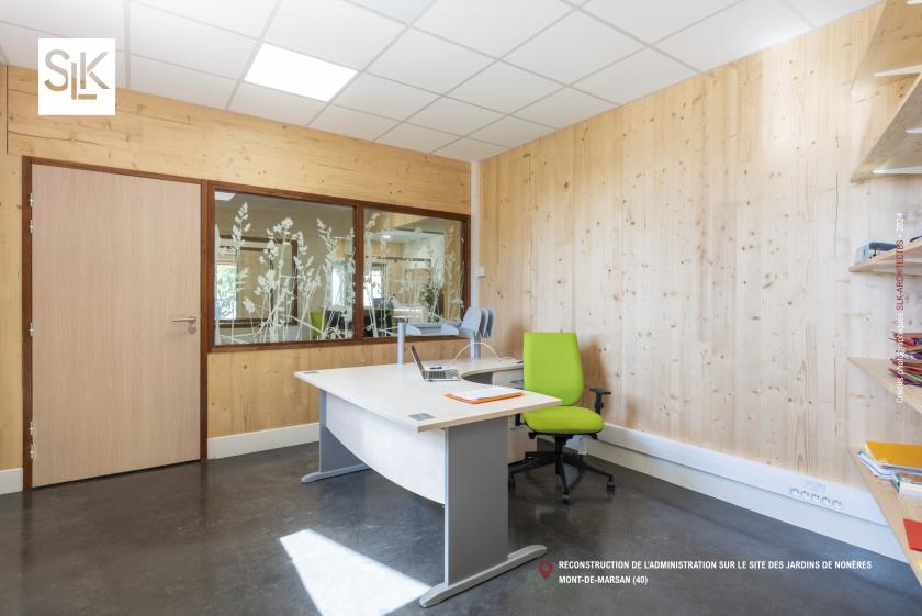 Reconstruction de l'administration sur le site des Jardins de Nonères à Mont-de-Marsan (40)