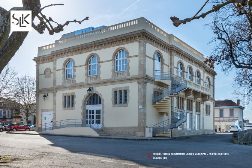 Pôle culturel à Mugron (40) - Façade