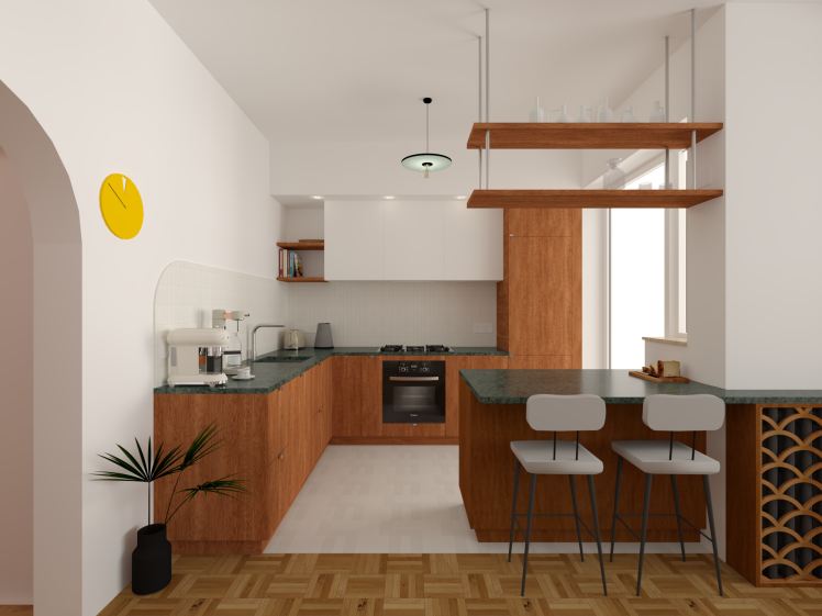 projet d'architecture d'intérieur - conception cuisine - image 3D