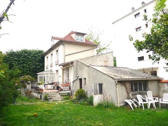 Vue depuis le jardin de l'existant