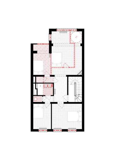 projet d'architecture d'intérieur - plan des démolitions