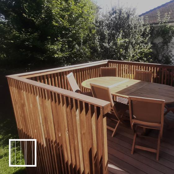 terrasse sur pilotis