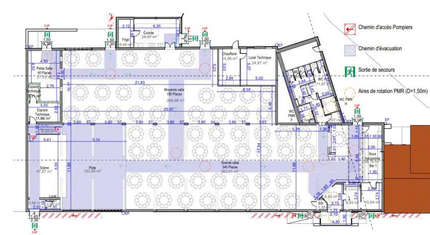 Plan autorisation de travaux PMR et incendie