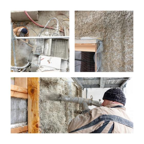 Boulogne // Ossature en bois, béton de chanvre pour confort thermique, chantier propre et bilan carbone positif.