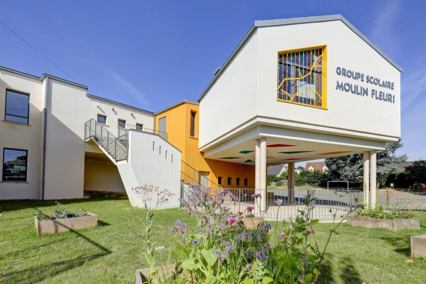 Extension et mise en accessibilité du groupe scolaire Moulin Fleuri à Brie Comte Robert (77)