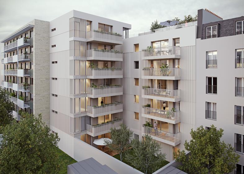 Perspective sur cour