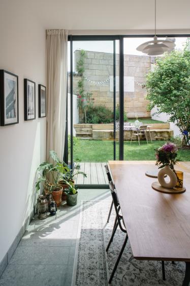 Vue extension sur jardin 