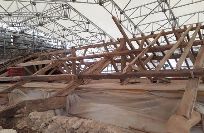 Vue en cours de restauration