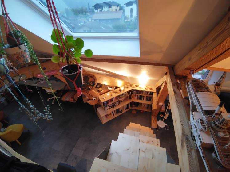 depuis la mezzanine