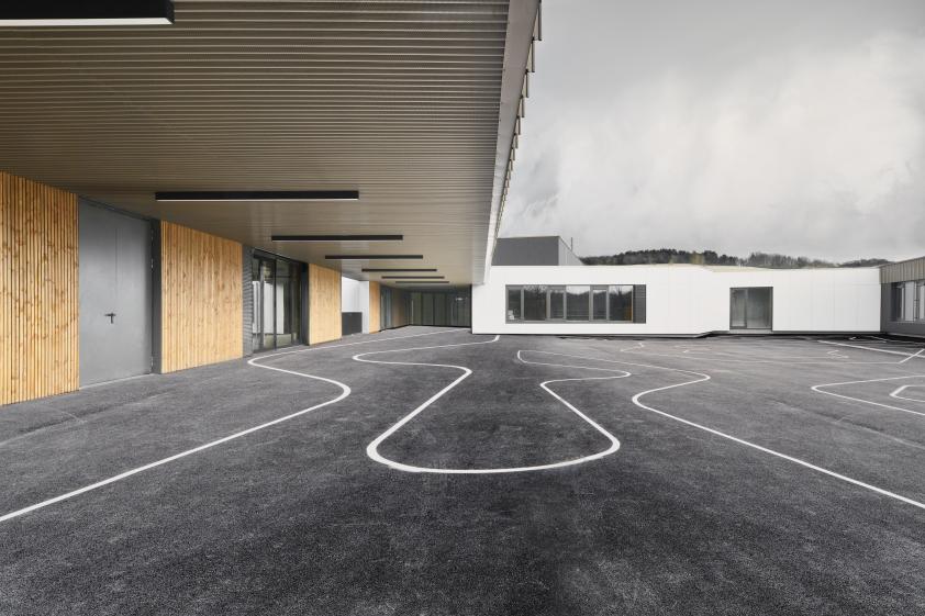 photo extérieure - cité scolaire joinville - construction bois