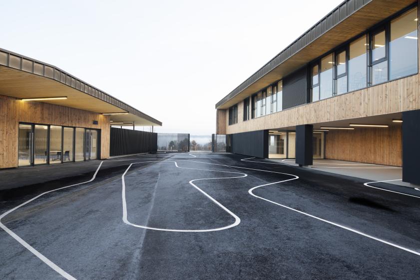 photo extérieure - cité scolaire joinville - construction bois