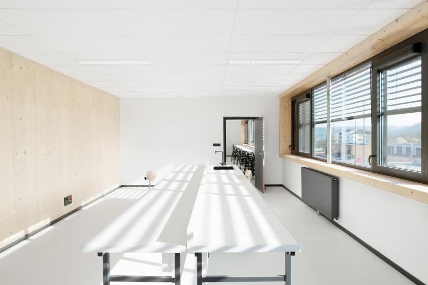 photo intérieure - cité scolaire joinville - construction bois