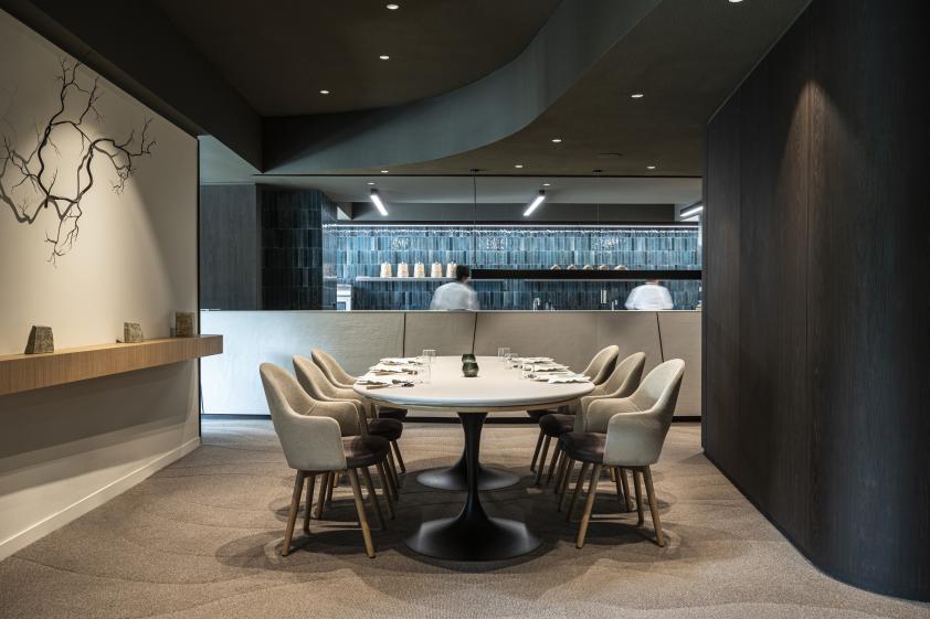 intérieur restaurant gastronomique - reims champagne