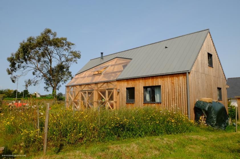Maison ossature bois & jardin d'hiver