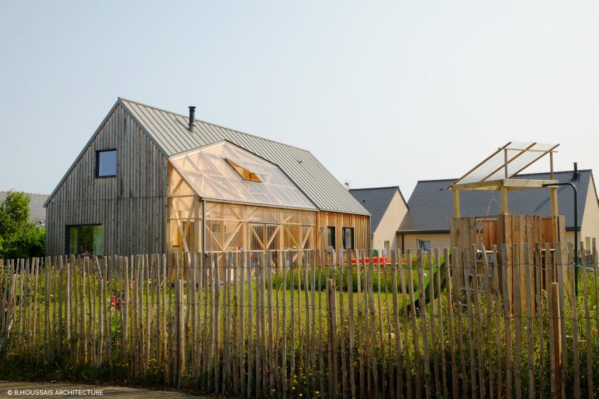 Maison ossature bois & jardin d'hiver