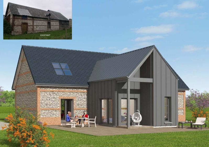 briques silex et zinc