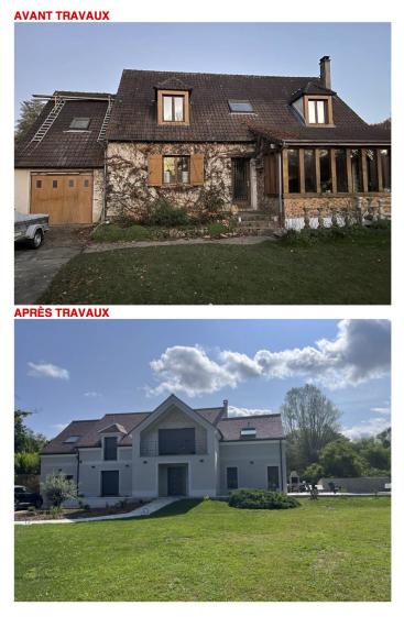 Rénovation transformation maison traditionnelle 