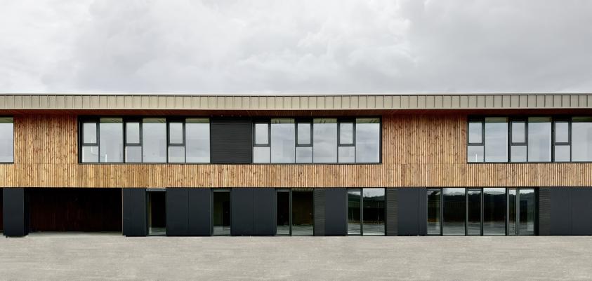 photo extérieure - cité scolaire joinville - construction bois