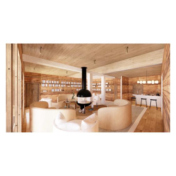 Rénovation intérieur de l'ancien restaurant avec isolation par l'extérieur